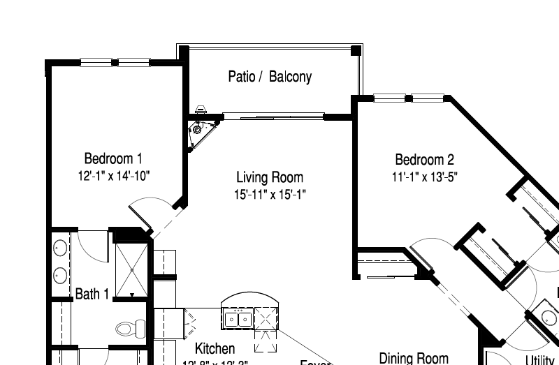 Artisan_2x2P-2D FloorPlan
